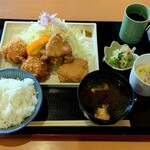 旬彩 きりん - 料理写真:選べる定食  ( 唐揚げ＆クリームコロッケ )