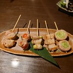 Wasai Daidokoro Gabuya - ●オススメ野菜串盛り5種　1,210円