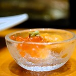 鮨 井上 - ウニとイクラ