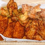 元祖からあげ本舗 まるもと - イロ鶏(ﾄﾞﾘ)パック  中  (新潟タレカツ3  のり塩3  醤油2  旨塩2)