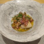 フィエルテ - 牡蠣のイベリコ豚とクルミ和え