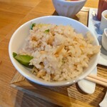 八百一本館 - ご飯は白米も選べます（おかわりは＋150円）