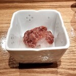 おすし 花富 - 白エビ酒盗和え