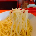 元祖ニュータンタンメン本舗 - 「つけタン 中辛（大盛）」麺アップ