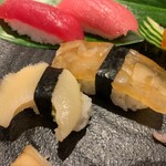 Asahizushi - フカヒレ寿司姿とフカヒレ煮凝り寿司