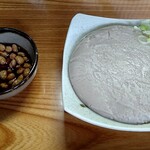 Haraguchi Soba - そばがき　納豆