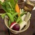 双琉 - 料理写真:つきだし 生野菜を自家製マヨに浸して食べる