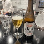 創作麺工房 鳴龍 - 瓶ビール　500円