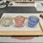 zawashimbaijouetsuyasuda - 純米飲み比べ3種
