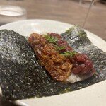 USHIGORO S. - 桜海老と厳選赤身の手巻き