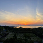 オリビアン小豆島 - レストランから夕陽が沈む瞬間を撮影