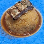 銀座 大石 - ふわっとした太刀魚に、柔らかくも粒を感じるお米。スープは海老を感じつつも強すぎないため、しっかり米や太刀魚の味わいも堪能できます。