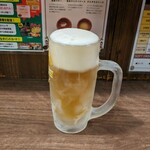 すてーき亭 - 生ビール（中）