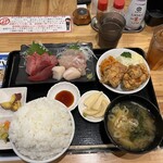 わ楽 - ダブル定食