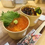 小鉢 豆美 - うなたま丼といくらミニ丼