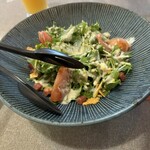 Kunsei Okinawa Ryourikabira Tei - 島野菜の温玉シーザーサラダ