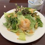 カフェブラン - ベーコンとモッツァレラチーズのトマトソーススパゲッティ
ランチセット 1340（税込1474）