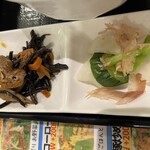 わ楽 - ヒジキ煮、お新香