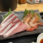 わ楽 - まつりブリ、シマエビのお刺身