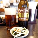 Udon Ya Kazu - 地ビール（野老ゴールデン） & 皮蛋