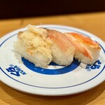 無添くら寿司 - 料理写真:豪華かに三種盛り 390円