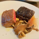 Taverna frico - 厳選和牛のイチボ・ビステッカ&和牛ほほ肉の赤ワイン煮込み