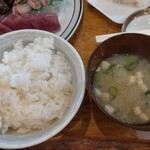 田中鮮魚店 - ごはん・みそ汁セット