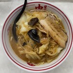 蒙古タンメン中本 - 長男が頼んだ味噌タンメン大盛＋チャーシュー