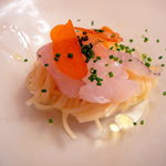 【マトウダイとカラスミの冷製パスタ】♪2009/10