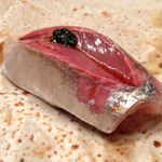 銀座 鮨 かねさか - 鯵