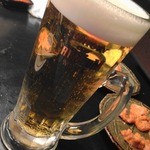 炭火焼肉 たけのうち - プレミアムモルツ　生中