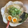 Rakuen - 豚骨煮干らーめん (ネギ多め)チャーシュー増量、半熟煮玉子