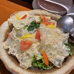 北野水産 - ジャコと湯葉のパリパリサラダ