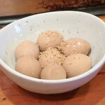 やきとり 正や - うずら醤油漬け