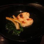 青華こばやし - 26年3月　焼き河豚白子椀