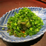 青華こばやし - 26年3月　河豚ブツ　浅葱、ポン酢