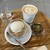 TAOCA COFFEE - 料理写真:カフェラテ、アフォガード、抹茶の焼き菓子