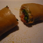 MASA’S KITCHEN - サクラエビとホタテと菜の花にからすみがふりかけられてます