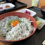 かあちゃんの店 - シラス2色丼1500円