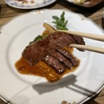 ゆづくしSalon 一の坊 - 夕食　ステーキ