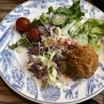 ゆづくしSalon 一の坊 - 朝食　サラダwithコロッケ
