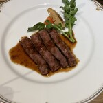 ゆづくしSalon 一の坊 - 夕食　仙台牛ステーキ