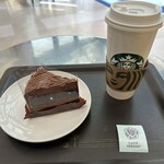 スターバックスコーヒー - ドリップコーヒーホットVenti＋チョコレートケーキ