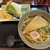 うどん 蔵十 - 料理写真:天ぷらうどん（上）＋きつねあげ小