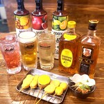 串かつハウス ヨッすぅいーん家 - ★ヨッすぅい～セット　串かつ5本＋1ドリンク(￥450以下)＋付出し
