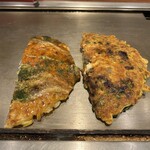 ねぎ焼やまもと - 仲良く半分こ