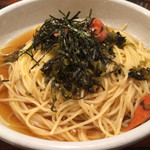 SABOU 虎ノ門店 - 高菜とチョリソーの和風スパ