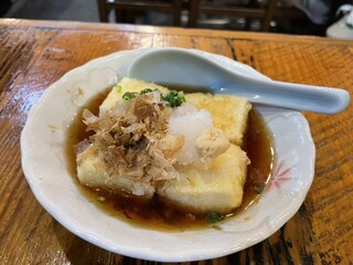 Manten Sakaba - 揚げ出し豆腐　※満天酒場の定番メニュー。と勝手に言ってます。笑。たまに出汁じゃなくて醤油？みたいな塩辛い時もありますが安定の旨さ。