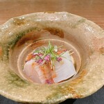 もちづき - 縞鯵　イカ　帆立