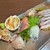 旬魚 たつみ - 料理写真:こだわり鮮魚の5種盛り¥1,800と大のどぐろうお造り¥1,200